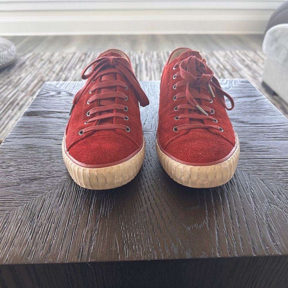 John Varvatos Red Sneakers Size 10.5M